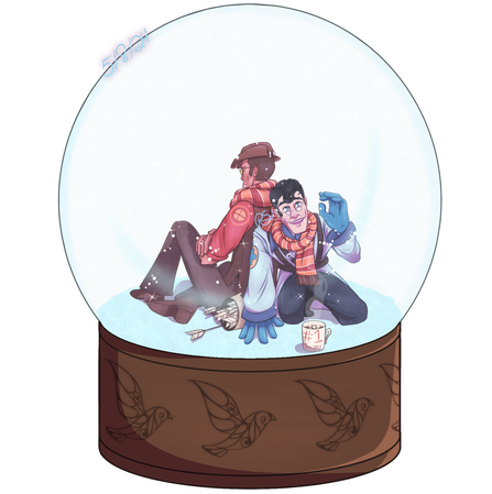 Full-body, 2 characters, Diorama (Detailed BG)